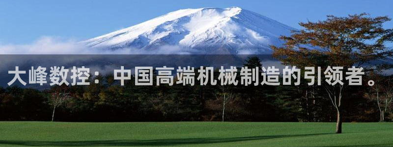 天辰娱乐44516：大峰数控：中国高端机械制造的引领者。